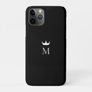 Case-Mate iPhone Case Monogramme Couronne noir et blanc