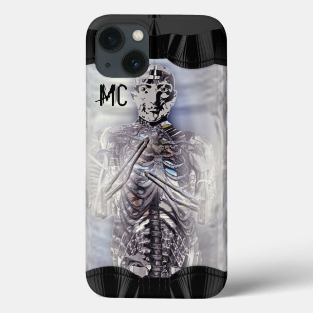 Coques Case-Mate iPhone Monogramme CyborgX de la récolte (Verso)