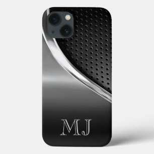 Etui iPhone Case-Mate Monogramme d'apparence métallique moderne