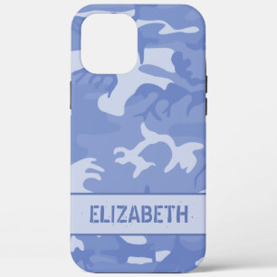 Case-Mate iPhone Case Monogramme de camouflage bleu