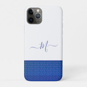 Case-Mate iPhone Case Monogramme de Coastère bleu blanc  