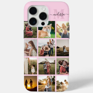 Coque iPhone 15 Pro Max Monogramme de collection photo personnalisée