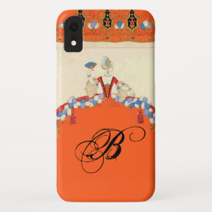 ETUI iPhone Case-Mate MONOGRAMME DE CONCEPTEUR DE MODE LADANGE ORANGE