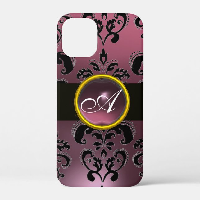 COQUES Case-Mate iPhone MONOGRAMME DE DOMMASQUES PURPLE NOIR (Verso)