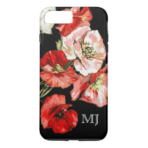 Case-Mate iPhone Case Monogramme de fleur sauvage de pavot