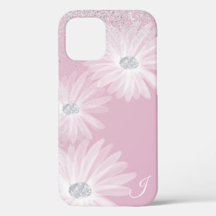 Case-Mate iPhone Case Monogramme de Fleurs de ruban blanc délicat