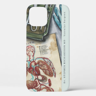 Case-Mate iPhone Case Monogramme de l'aquarelle du médecin Médicale