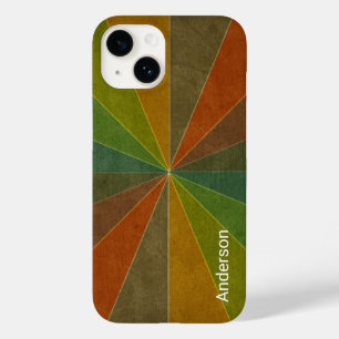 Coque Pour iPhone 14 Monogramme de ligne rétro élégant moderne