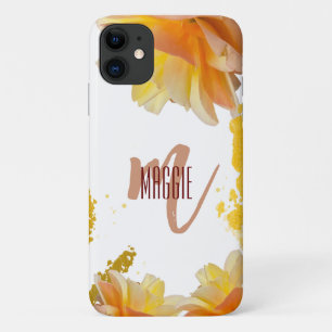 Case-Mate iPhone Case Monogramme de luxe floral l Moderne et élégant