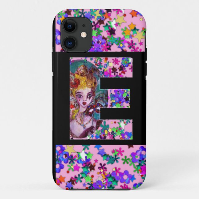 COQUES Case-Mate iPhone MONOGRAMME DE MASQUÉRADE DE VALENTINE VÉNÉTIENNE E (Dos)