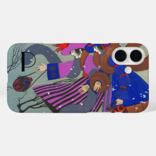 COQUES iPhone 16 PLUS MONOGRAMME DE MODE NEIGE HIVER