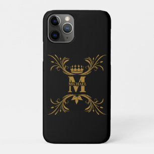 Case-Mate iPhone Case Monogramme de nom d'or Art déco vintage