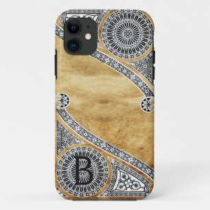 Coque iPhone 11 MONogramme de parchemin ARCHITECTURE RENAISSANCE