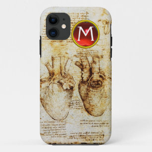 Case-Mate iPhone Case Monogramme de parchemin de gemme de coeur et de se