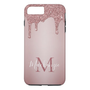 Case-Mate iPhone Case Monogramme de Parties scintillant à étincelle rose