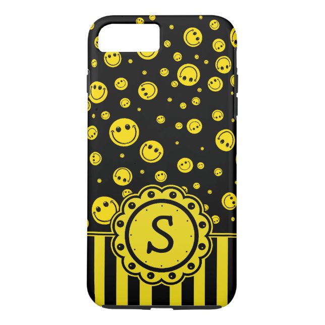 Coques Case-Mate iPhone Monogramme de PolkaDot (Dos)