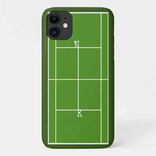 Coques Case-Mate iPhone Monogramme de tennis (Dos)