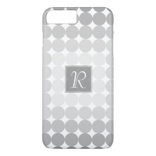 Case-Mate iPhone Case Monogramme des cercles gris modernes