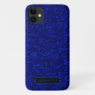 Case-Mate iPhone Case Monogramme des séquences d'étincelles Royal Bleue