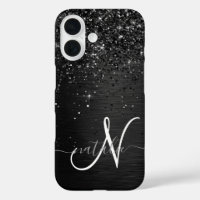 Monogramme d'étincelle à Parties scintillant noire
