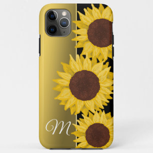 Case-Mate iPhone Case Monogramme d'or de tournesol