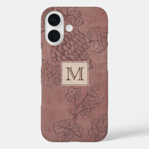 Coques iPhone 16 Monogramme du cépage de Bourgogne