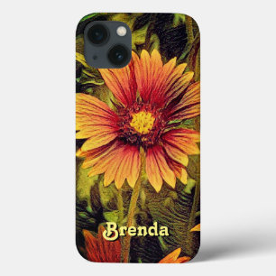 Case-Mate iPhone Case Monogramme du nom de la fleur de roue