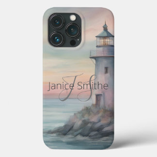 Case-Mate iPhone Case Monogramme du phare d'aquarelle