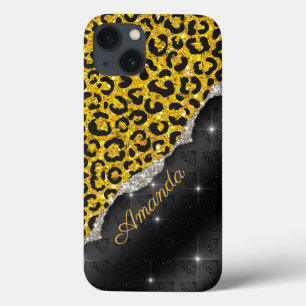 Case-Mate iPhone Case Monogramme élégant en faux parties scintillant pos