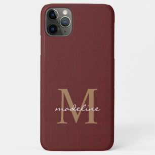 Case-Mate iPhone Case Monogramme en coton rouge à ruban