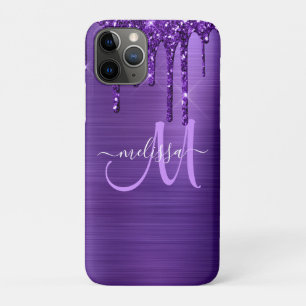 Case-Mate iPhone Case Monogramme en métal brossé à la Parties scintil