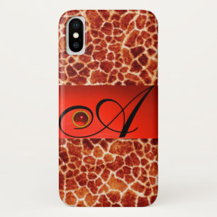 Case-Mate iPhone CASE MONOGRAMME EN PIERRE DE GIRAFFE,