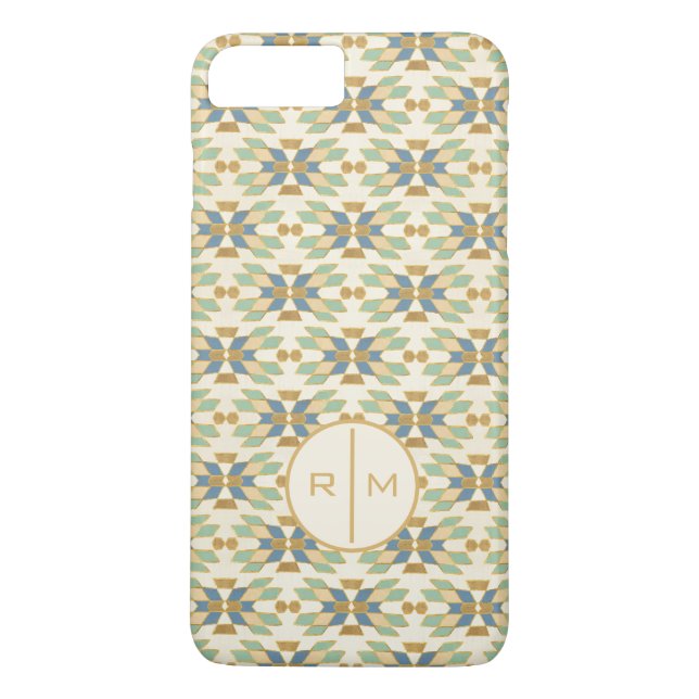 Coques Case-Mate iPhone Monogramme| Extérieur Geo Step| Motif tribal (Dos)