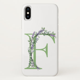 Case-Mate iPhone Case Monogramme F Lavande Eucalyptus