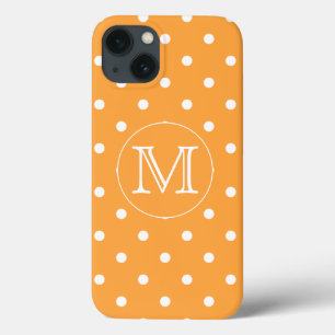 Case-Mate iPhone Case Monogramme fait sur commande. Point de polka
