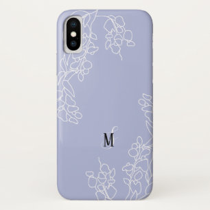 Etui iPhone Case-Mate Monogramme floral à la main tiré à la scie