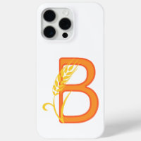monogramme floral B lettre majuscule