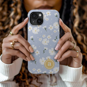 Coque Pour iPhone 15 Monogramme Floral Cute Daisy