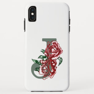 Case-Mate iPhone Case monogramme floral lettre majuscule J