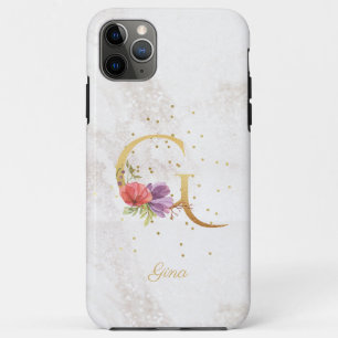 Case-Mate iPhone Case Monogramme Floral Nom Initiale Lettre G Personnali