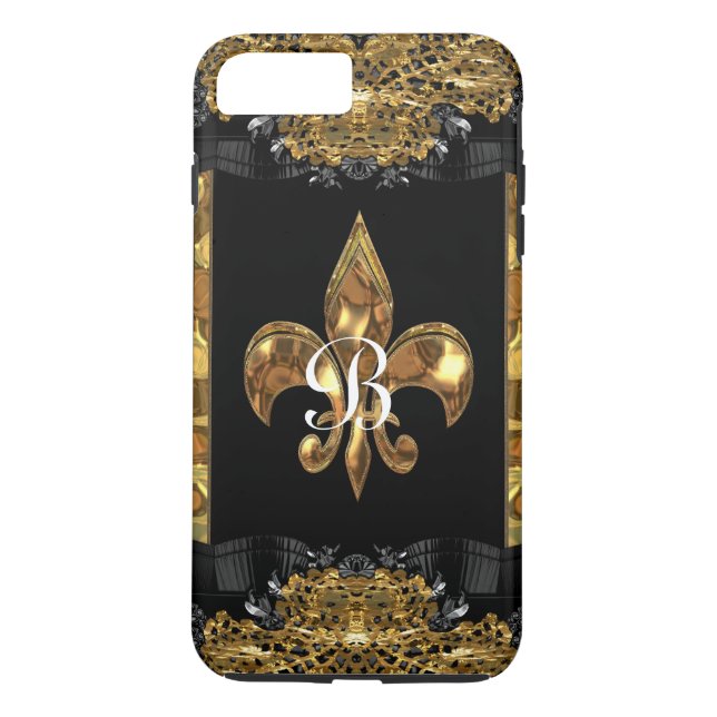 Coques Case-Mate iPhone Monogramme français de Lady Eve Fleur (Dos)