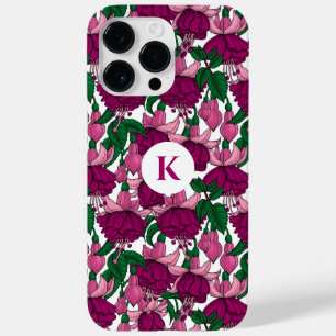 Coque Pour Pour iPhone 14 Pro Max monogramme Fuchsia