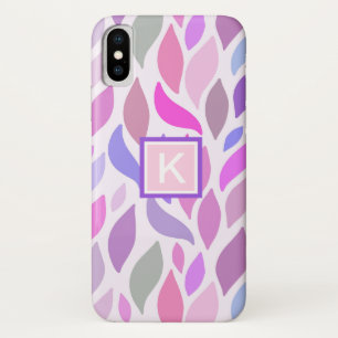 Case-Mate iPhone Case Monogramme géométrique moderne rose Filles