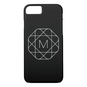 Case-Mate iPhone Case Monogramme géométrique noir et blanc