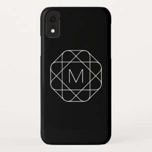 Case-Mate iPhone Case Monogramme géométrique noir et blanc
