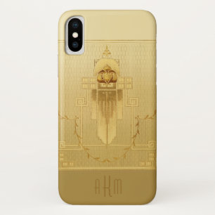 Case-Mate iPhone Case Monogramme Gold Art déco unique