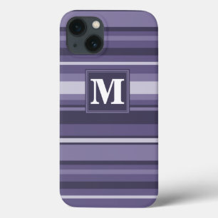 Case-Mate iPhone Case Monogramme heather violet bandes Coque-Mate iPhone