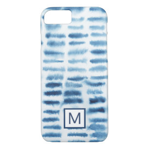 Coque Case-Mate Pour iPhone Monogramme Impression de l'aquarelle Indigio