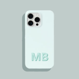Coque iPhone 15 Pro Max Monogramme initial moderne simple