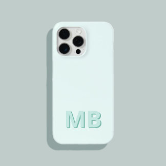 Coque iPhone 15 Pro Max Monogramme initial moderne simple